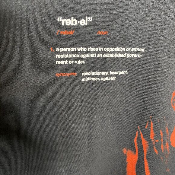 Champion Rebel Definition Black T-Shirt Tee Shirt 100% Cotton Mens 2XL - Picture 7 of 12